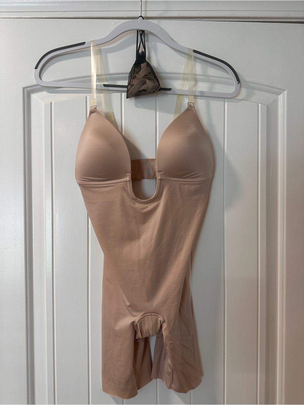 SPANX Nude Full-Body Shaping Bodysuit with Underwire Cups